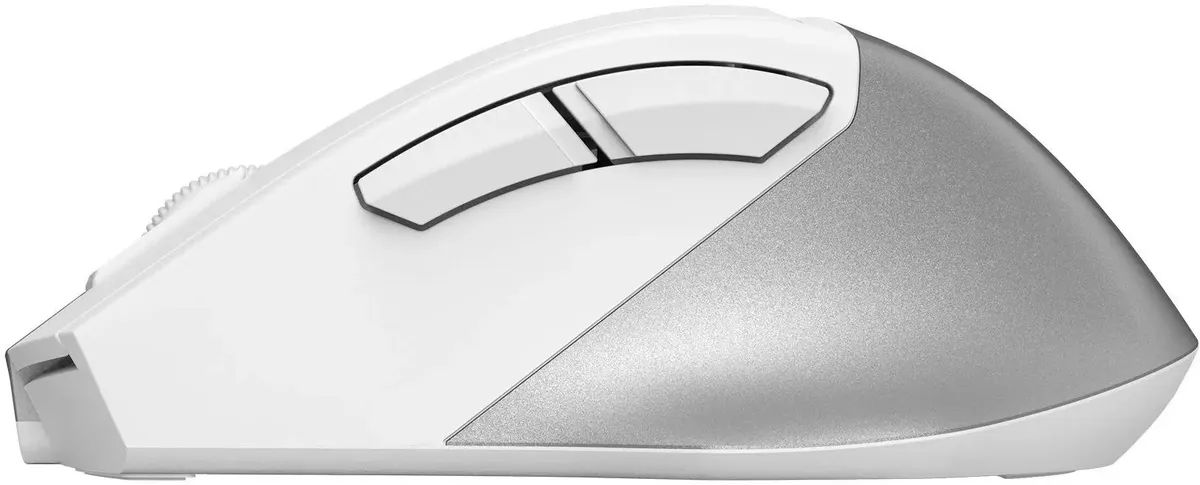 картинка Мышка A4tech Fstyler FG45CS Air белый/ серебристый silent беспров. FG45CS AIR USB (SILVER WHITE) от магазина КомпьютерЦентр