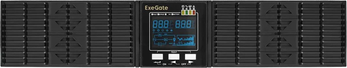 картинка ИБП ExeGate EP285647RUS On-Line PowerExpert ULS-2000.LCD.AVR.C13.USB.RS232.SNMP.2U 2000VA/ 2000W, Black от магазина КомпьютерЦентр