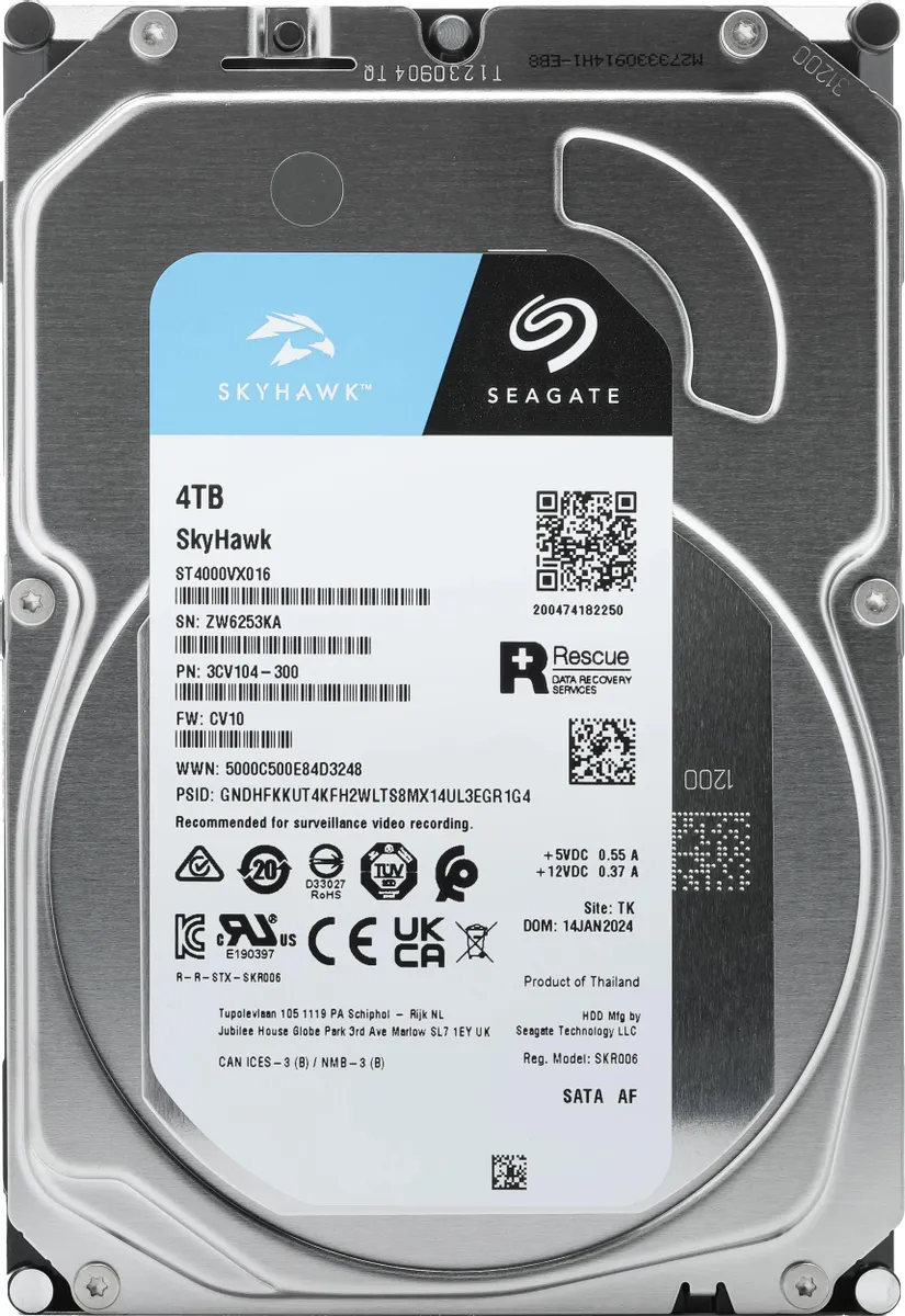картинка HDD 4.0Tb Seagate 3.5'' Skyhawk ST4000VX016 от магазина КомпьютерЦентр