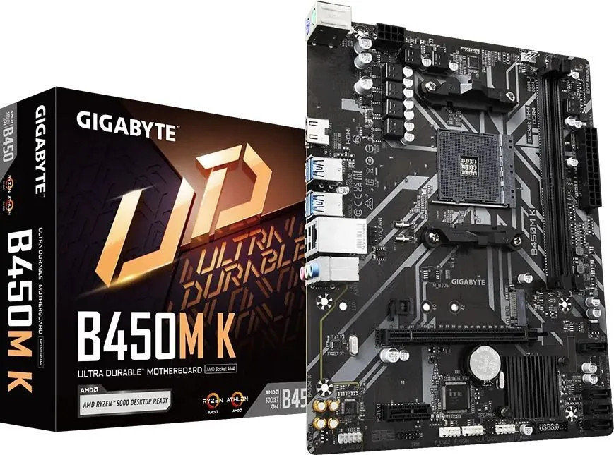картинка Материнская плата Gigabyte B450M K от магазина КомпьютерЦентр
