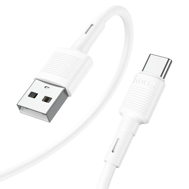 картинка Кабель USB Type-C HOCO X83 Victory charging data cable White от магазина КомпьютерЦентр