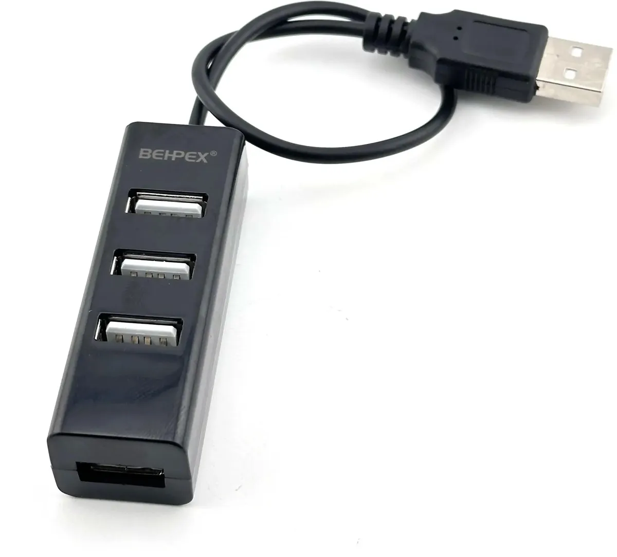 картинка HUB 4-port Behpex BPH-1906 USB 2.0 Black (1992249) от магазина КомпьютерЦентр