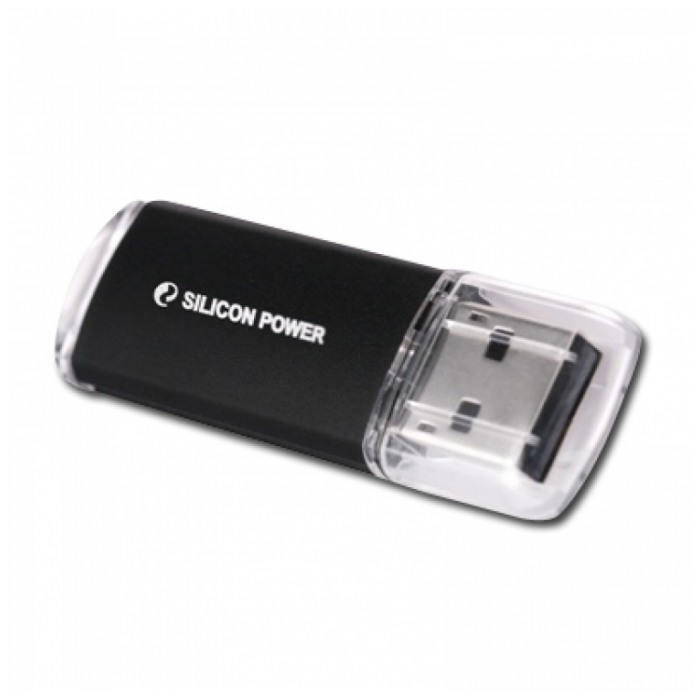 картинка Флешка USB SiliconPower Ultima II 16Gb Black (SP016GBUF2M01V1K) от магазина КомпьютерЦентр