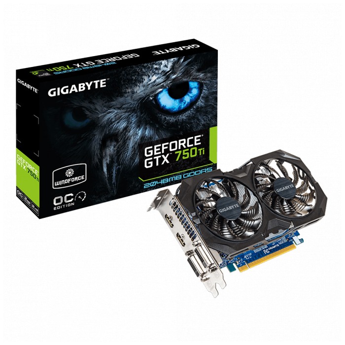 картинка Видеокарта Gigabyte 2Gb DDR5 GeForce GTX750Ti  (GV-N75TOC2-2GI) от магазина КомпьютерЦентр
