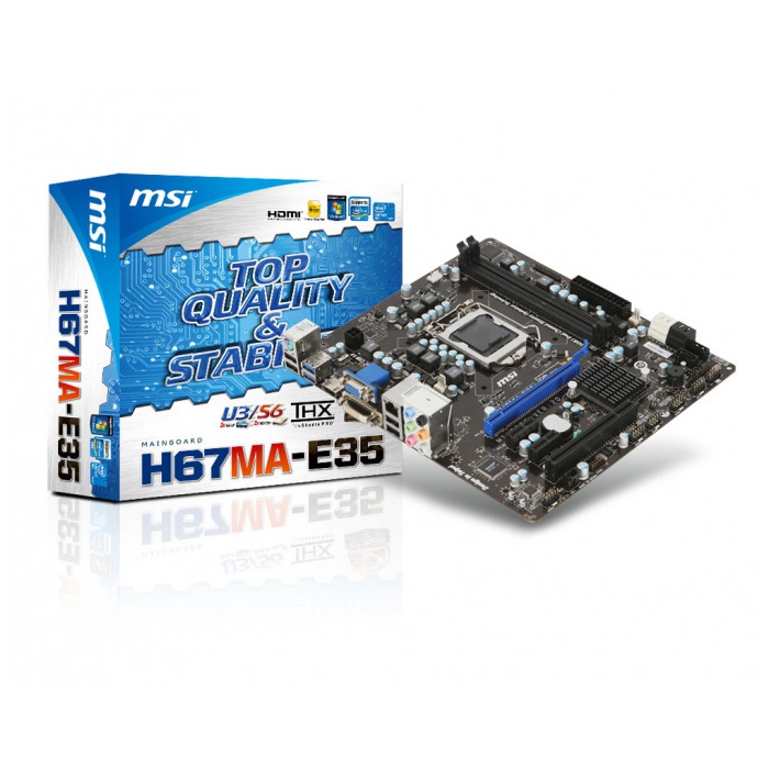 картинка Материнская плата MSI H67MA-E35-B3 (H67MA-E35-B3) от магазина КомпьютерЦентр