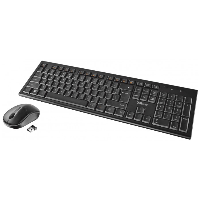 картинка Клавиатура+мышь Trust Nola Wireless with mouse (19125) от магазина КомпьютерЦентр